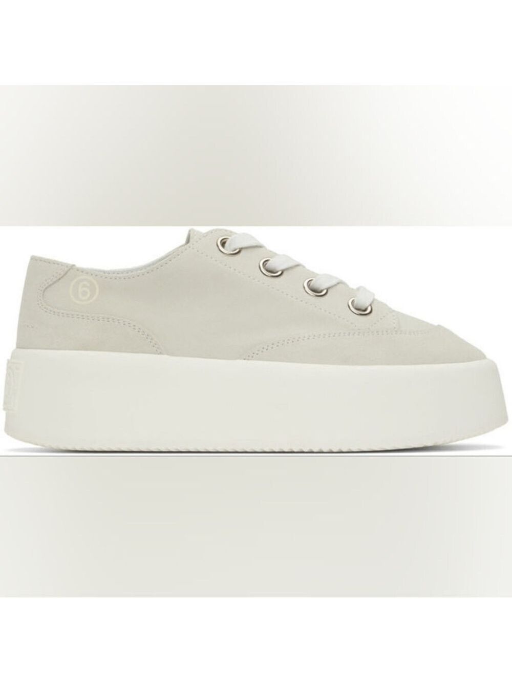 Maison Martin Margiela MM6 grey suede platform sneakers size 40 BNWOB